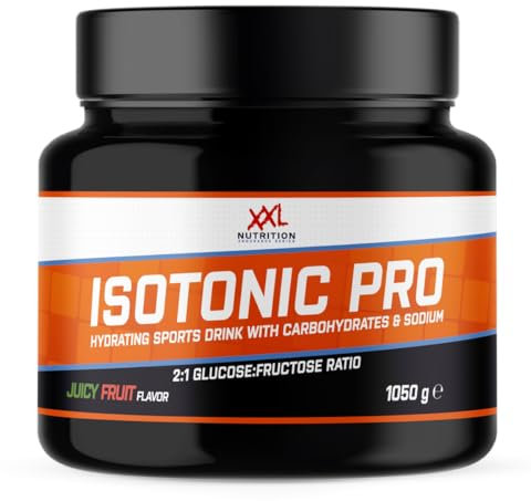 XXL Nutrition - IsoTonic Pro - Isotonisches Getränkepulver, Maltodextrin, Fruktose - Juicy Fruit - 1050 Gramm - NZVT