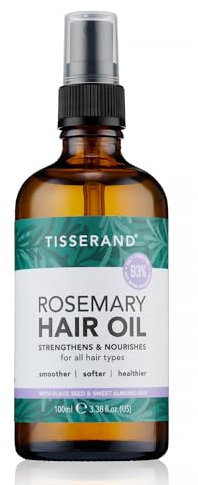 Tisserand Aromatherapy - Natural Pure Rosemary Hair Oil in Spray Bottle – Contains Essential Oil - Hair Care, Scalp Care - Easy to Use - 100% Natural – 100 ml