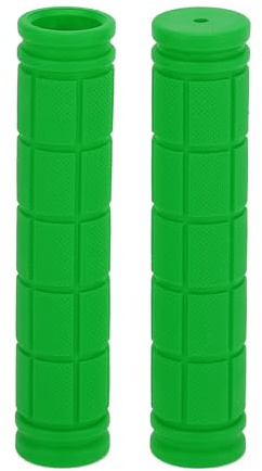 TUCKBOLD Bike Handlebar Grips Covers 120mm Long Lightweight | Bicycle End Grips Protector Green 1 Pair