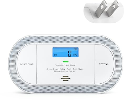 X-Sense XC0C-SA - Detector de monóxido de Carbono enchufable, Color Blanco, Paquete de 1
