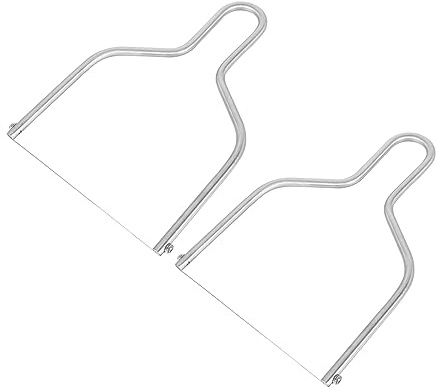 UKCOCO Affettatrici Per Formaggio Multifunzionali Tagliaburro Portatili in Acciaio Set Da 2 Pezzi Per Uso e Ristoranti Utensili Da Cucina Pratici e Design Accattivante