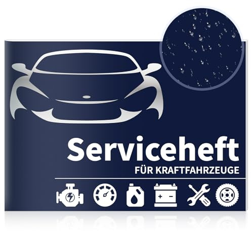 1 carnet de service universel pour voiture - Format A5 - Pour véhicules à moteur et voitures anciennes - Bleu