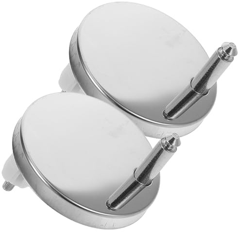 SAFIGLE Juego de 2 Pares de Tornillos de Fijación para Asiento de Inodoro, Pernos de Plástico con Tapones de Expansión de Goma 6.5 Cm, Montaje Rápido y Estable, Accesorios para Reparación