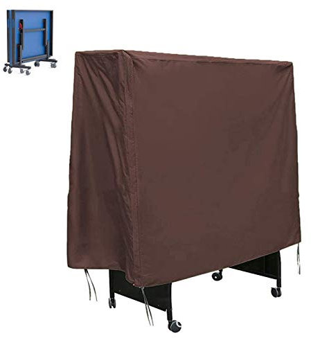 DTLEO Tischtennisplatte Abdeckung Schutzhülle für Tischtennisplatte für Falten Tischtennisplatten Outdoor/Indoor Winddicht, UV-Beständiges,155 * 75 * 150cm