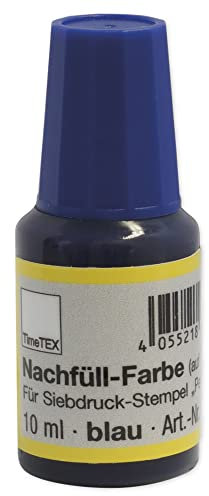TimeTEX - Farbe für Siebdruck-Stempel Perpetuum 10 ml - blau - Stempelfarbe - 62993