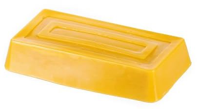 Danilovo 100% Reiner Bienenwachs, Premium-Qualität, Nachhaltig und Chemikalienfrei, Dreifach Gefiltert, Kosmetische Qualität, 500g Block