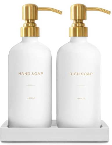 Prus Waso Gold Soap Dispenser Set