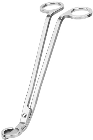 Ninoclar Wick Trimmer Wick Clipper Wick Cutter Wick Scissor Scented Candles Lovers, Wick Stainless Steel Trimmer Oil Lamp Candle Accessories Trimmer Scissors Cutter (silvery)