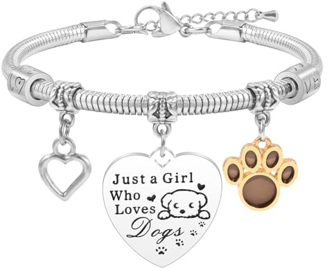 YELUWA Hunde/Pferd Armband für Mädchen, Tier Armbänder Nur ein Kind das Hunde Liebt, Inspirierende Armbänder für Tier Liebhaber Freunde Tochter Schwester