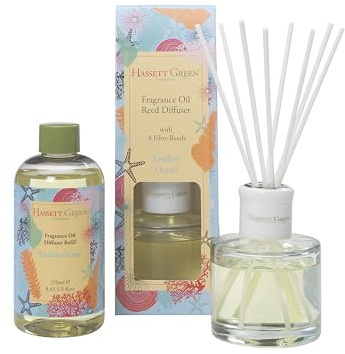 Hassett Green London - Endless Ocean - Reed Diffuser and Refill Combination Set