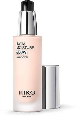 KIKO Milano Instamoisture Glow Foundation 01, Fondotinta Fluido Idratante Dal Finish Luminoso