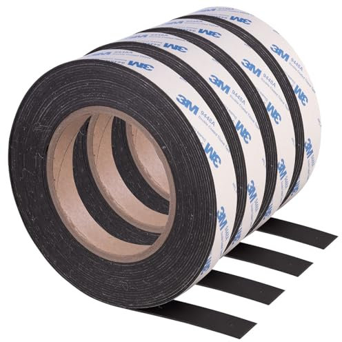 AGT Magnetklebebänder stark: 2er-Set Selbstklebendes A+B Magnetband, zuschneidbar, je 6m + 6m, 15mm (Metallbänder selbstklebend)