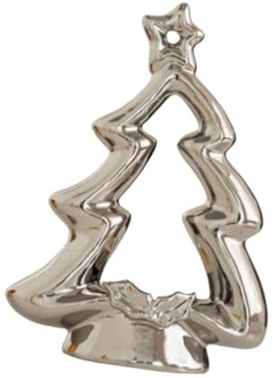 F Fityle Portacandele per Albero di Natale, Portacandele per, Festa, Stile Fattoria, per Mobile, Inaugurazione Della Casa, Scrivania, Argento