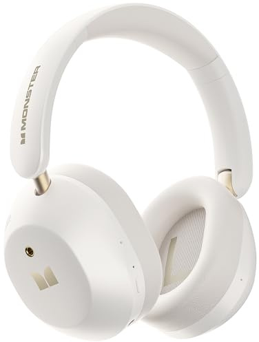 Monster Persona 6th ANC Active Noise Cancelling Headphones, Wireless Bluetooth Headphones Over Ear with HiFi Stereo Audio, 60H Playtime, Bluetooth 6.0, 3 EQ Modes for Travel Work, White