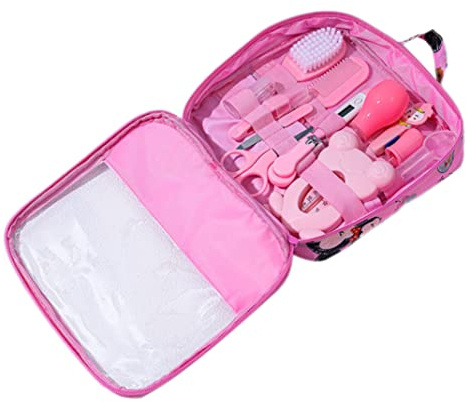 Kit de aseo para el cuidado de la salud del bebé, aspirador Nasal para bebés, cortauñas, cepillo para el pelo, Kit de cuidado de limpieza diario para recién nacidos, 13 unids/set estilo A