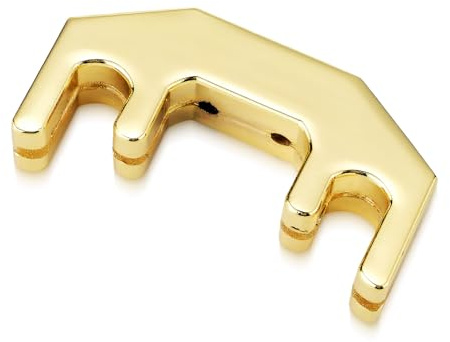 Unxuey Metal Violin Mute Practice Violin Silencer Golden Fiddle Silent Silencer Parts for 1/2, 3/4, 4/4 Violin