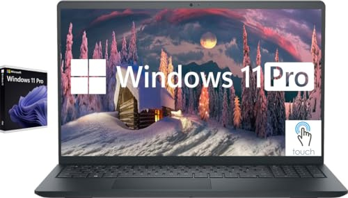 Dell Inspiron Touchscreen Laptop, 15.6 Business & Student Laptop Computer, Windows 11 Pro Laptop 16GB RAM 1TB SSD, Intel i5-1155G7 Processor, Full HD IPS Display, Numeric Keypad, Carbon Black