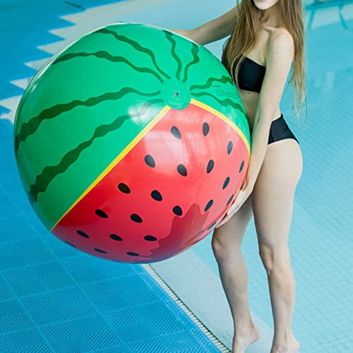 Pallone Da Spiaggia Anguria In PVC 90cm - Pallone Gonfiabile Grande Per Piscina E Mare - Design Divertente E Leggero - Ideale Per