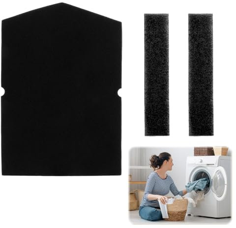 Trockner Filter Set kompatibel mit Miele Wäschetrockner, Ersatz für Teilenummern 6057930, 9688381, 9688380, Wärmetauscher Filter, Schaumstofffilter Schwammfilter, Flusenfilter für Wärmepumpentrockner