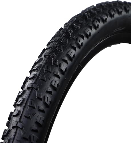 Fischer MTB 60-622 - Neumático de Bicicleta (29 x 2,40, antipinchazos, con Tiras Reflectantes), Color Negro