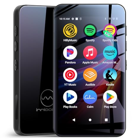 Lettore MP4 Andriod 12 Nero