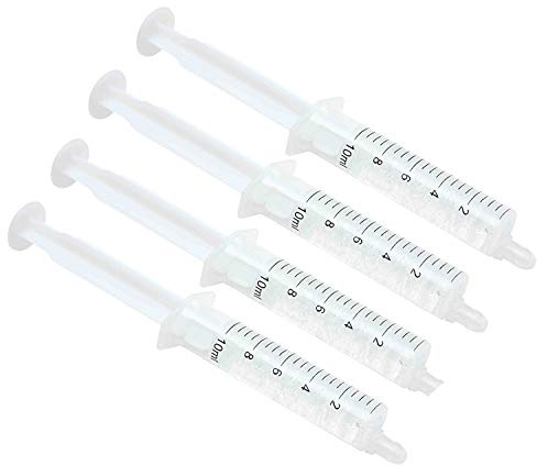 4 Syringes of 10ml Teeth Bleaching Whitening 22% Gel Syringes -Free Shade Guide