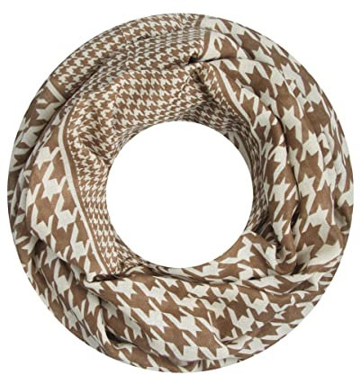 Majea Damen Loop Schal Schlauchschal Halstuch (880020) (beige 28)