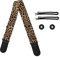 Jeiento Gitarrengurt mit verstellbarem Gurt, zur Aufbewahrung von Gitarrenplektren, Geschenk für Gitarristenliebhaber, leopard, M