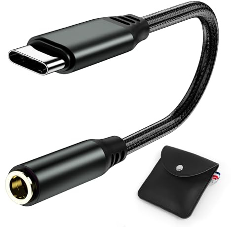 Adattatore USB C Jack 3.5mm Adattatore Cuffie USBC per Samsung Galaxy S25 S24 Ultra S23 S22 FE A56 A55 A35 A16 A17 Adattatore USB C a 3,5 mm Jack Aux per iPhone 17 16 15 Google Pixel 10 9 Pro iPad 10