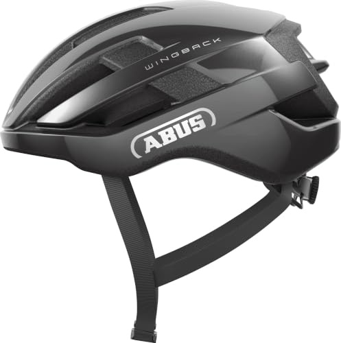 ABUS WingBack Racing Bicycle Helmet - Simple Helmet for Sporty Riding in Everyday Use and Leisure Time for Adults and Teenagers - Grey, Size S