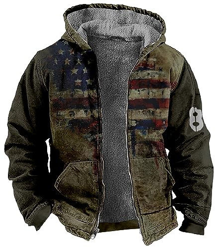 Winterjacke Herren Wasserdicht Jacke Herren Herren Herbstjacke Sweatjacke Herren Jacke Herren Fahrradjacke Langarm Poloshirt Herren Übergangsjacke Herren Lange Jacke Herren(Multicolor,6XL)