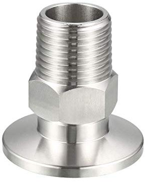 XYWHPGV Sanitär-Rohrfitting 1/2 PT Außengewinde auf 1,57 Ferrule Edelstahl-Klemmfitting, Packung mit 1(99f29 7844e ee326 c1244 a2407 7ce7d