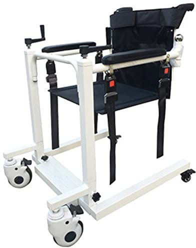 CYMYYDS 4 in 1 Toilettenstuhl mit Fahrbarem Toilettenstuhl, Medical Fahrbar Toilettenrollstuhl, Höhenverstellbar Toilettenstuhl Antirutschenden WC-Stuhl für Patienten, Senioren, Schwangere,B