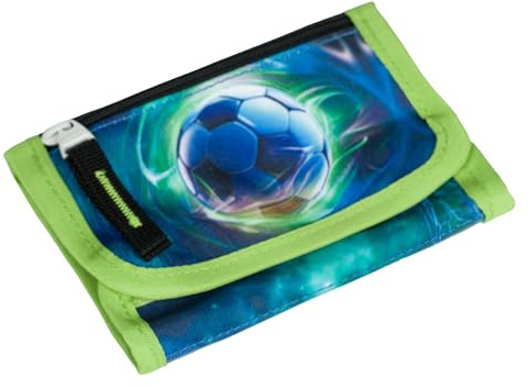 Baagl bröstpåse barn – plånbok för pojkar – plånbok, miniplånbok, småpengar myntbörs, fotboll boll, 9 x 15 x 2 cm, Modern