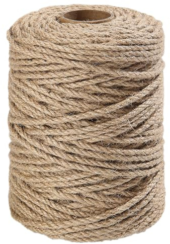Vanhench ​​​​​​​​Jute Twine Rope 4mm X 120FT