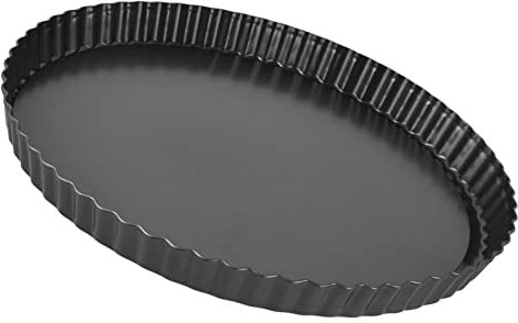 Tart Pan Quiche Pan Thickening Nonstick Deep Baking Dish Pie Plate with Removable Bottom 11 Inch ([Thickened] 13-inch Live Bottom Pie Plate)