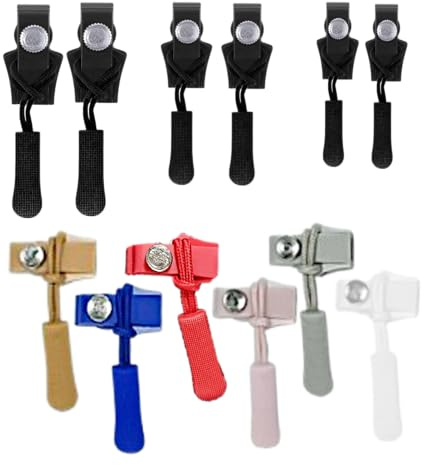 Kit Reparacion Cremalleras con Diversos Tamaños y Colores para Reparar Combinando el Color. Cremallera Reparacion Facil. Zipper Repair kit. Zipfix quick repair tool. Reparación de Cremallera Universal