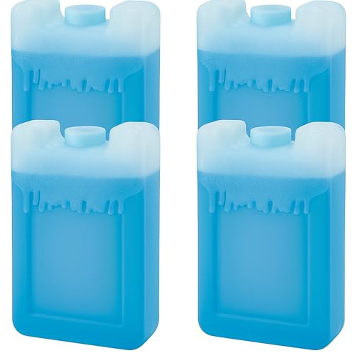 Batterie refrigeranti da 150 ml riempite con liquido di raffreddamento, stabili elementi di raffreddamento in plastica, riutilizzabili per frigo, borsa frigo, picnic, campeggio, gite, spiaggia, set da