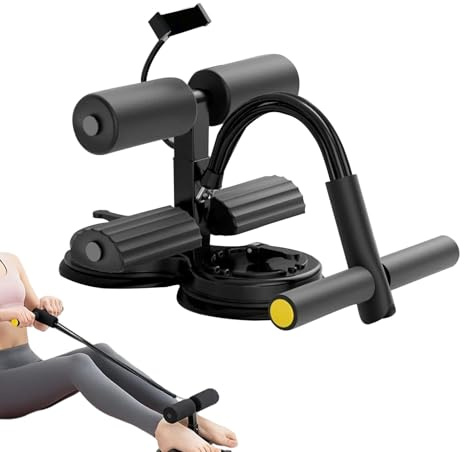 Sit up Bar | Portable Sit-up Assist Device with Phone Mount,Home Gym Accessories for Fitness Training Core Strength Planks Thigh Exercise Balcony Yard Outdoor Bedroom Indoor