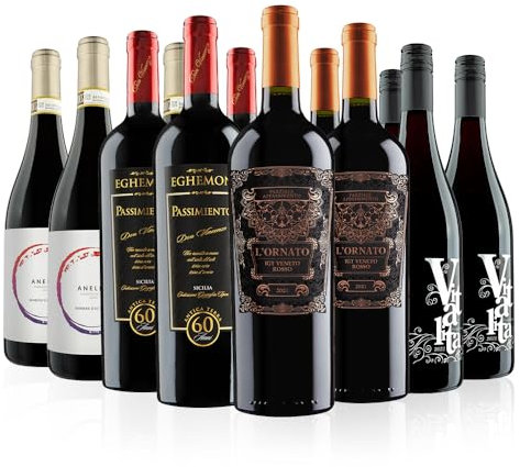 Virgin Wines - Italian Customer Favourites Red Wine Case - 12 Bottles (75cl) - Barbera, Appassimento, Sangiovese & More