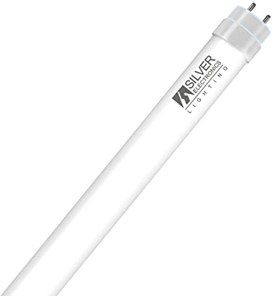 Silver Electronics - Tubo LED 4000K G13, 25 W, Blanco, 150 x 2.6 x 2.8 cm