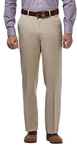 Haggar Men's Classic Fit Premium No Iron Khaki Pant