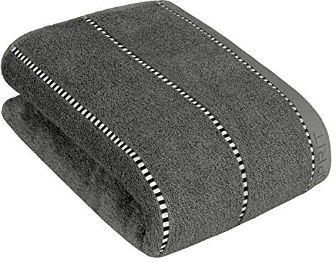 ESPRIT Duschtuch Box Stripes | 740 Grey Steel - 67 x 140