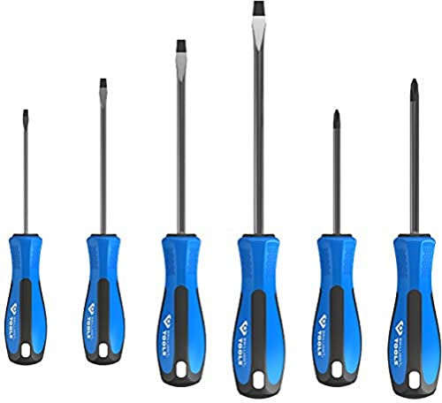 Juego de destornilladores, 6 pzs, planos, PH
