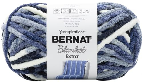 Yarn Blanket Extra Faded BLU