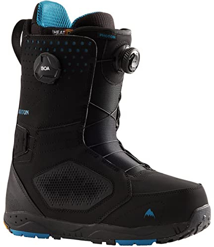 Burton Snowboardstiefel Photon BOA Boot 2023 Schwarz, 43 mit BOA-Schließsystem für Snowboarder, Herren, Junge Erwachsene, Halbhohe Wadenhöhe, Gummi-Sohle, Nylon-Außenseite, Unisex, Erwachsene