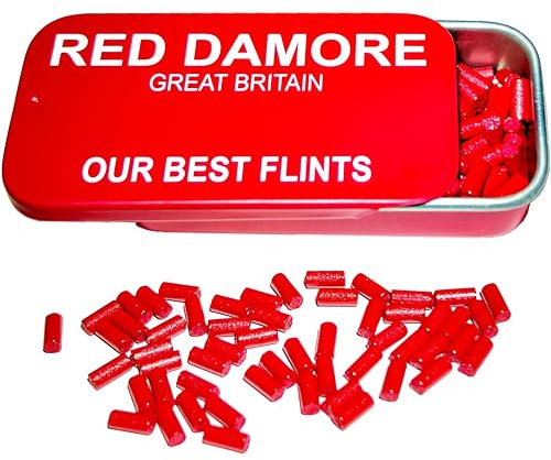 RED DAMORE 100 x Elite Piedras para mechero: Nuestros Mejores pedernales para encendedores, compatibles con la mayoría de los encendedores!