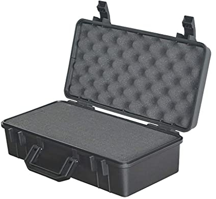Hard Shell Tool Case Weatherproof/Shockproof Plastic Toolbox Portable Small Equipment Case for Instruments Accessories Transport Box ()