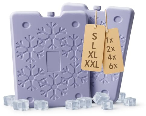 PILIX Kühlakku XXL sehr groß und flach | 2 Stück | 32 x 25,5 x 1 cm | Ideal für Kühlbox, Icebox, Kühltüte und Kühltasche | unterwegs Immer gut gekühlt | Kühlelement