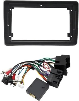 9 Inch Car Fascia Ramadapter Canbus Box Decoder Radio Dash Fitting Panel Kit För Seat För Exeo 2002 2003 2004 2005 2006 2007 2008 YTdhfDGJ(Frame cable only)